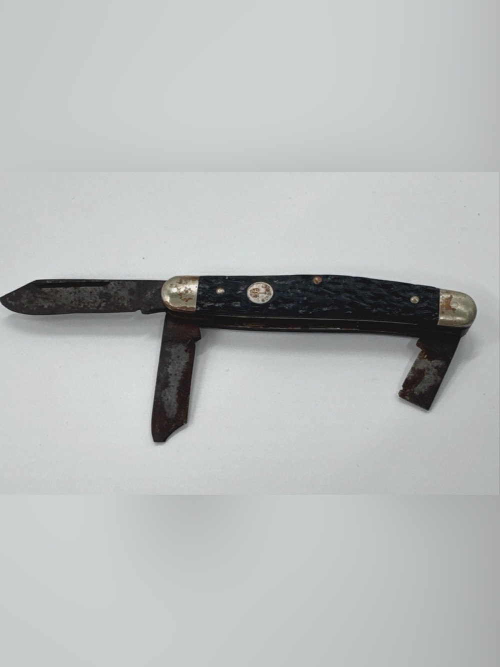 Vintage Boker Solingen Germany Tree Brand Pocket Knife Rusted Broken Blades READ